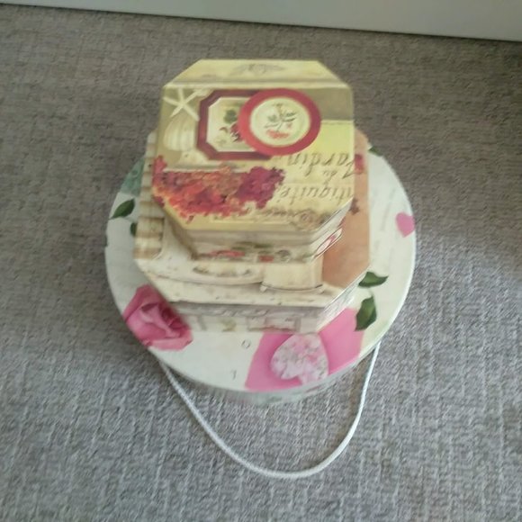 Decorative Nesting Boxes - set of 3 - Picture 3 of 4